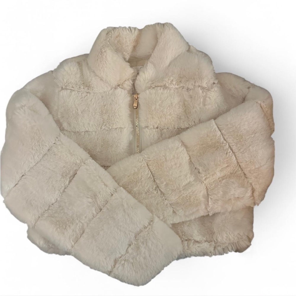 Ci Sono Cream Fuzzy Jacket